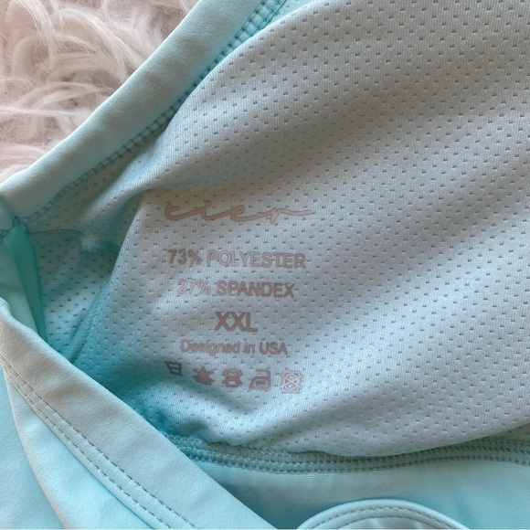 Tier Active Lush Sports Bra Medium Support Open Back Women’s Size XXL Glacier - Picture 8 of 11